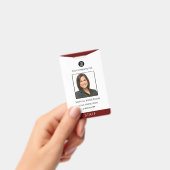 Aangepaste werknemer BedrijfsLogo Foto-ID Badge (Handheld)