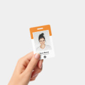 Aangepaste Werknemer enorme Foto Qr Bar Code Logo Badge (Handheld)