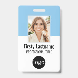 Aangepaste Werknemer - Foto, Bar Code, Logo, Naam  Badge