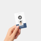 Aangepaste Werknemer - Foto, BarCode, Groot Logo, Badge (Handheld)