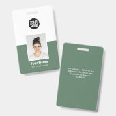 Aangepaste werknemer foto bedrijf beveiligings-ID  Badge (Voor- en achterkant)