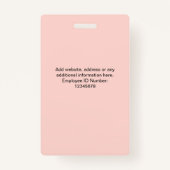 Aangepaste werknemer foto bedrijf beveiligings-ID  Badge (Achterkant)