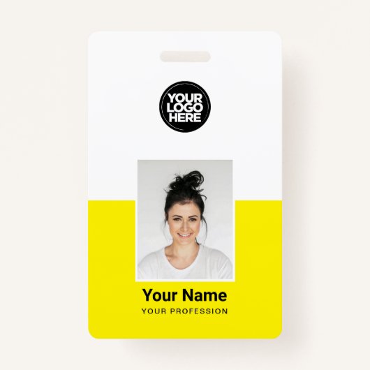 Aangepaste werknemer foto bedrijf beveiligings-ID  Badge (Voorkant)
