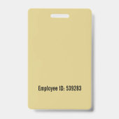 Aangepaste werknemer Foto-ID Badge (Achterkant)