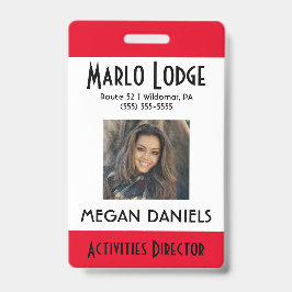 Aangepaste werknemer Foto-ID-badge Badge