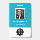 Aangepaste Werknemer Foto ID-badge met Logo, Barco Badge (Voorzijde)
