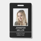Aangepaste Werknemer Foto ID Beveiliging Badge (Voorzijde)