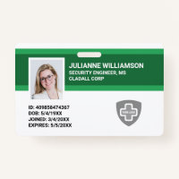 Aangepaste werknemer Foto-ID, streepjescode en Log