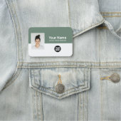 Aangepaste werknemer Foto, Logo, beroep Naamplaatje (In situ)