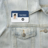 Aangepaste werknemer Foto, Logo, beroep Naamplaatje (In situ)