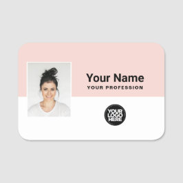 Aangepaste werknemer Foto, Logo, beroep Naamplaatje