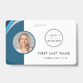 Aangepaste werknemer - foto, logo, naam ID Badge