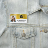 Aangepaste werknemer Foto, Logo, Naam -Kan kleur b Naamplaatje (In situ)