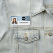 Aangepaste werknemer Foto, Logo, Naam -Kan kleur b Naamplaatje (In situ)