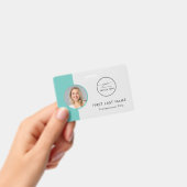 Aangepaste werknemer - Foto, Logo, naamplaatje Badge (Handheld)