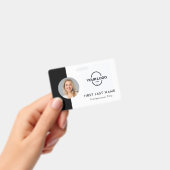 Aangepaste werknemer - Foto, Logo, naamplaatje Badge (Handheld)