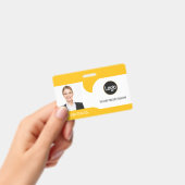 Aangepaste werknemer, foto, naam badge (Handheld)