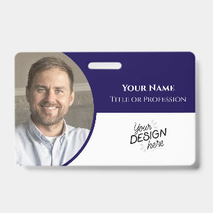 Aangepaste Werknemer, Foto, Naam, Titel, Logo, Bar Badge