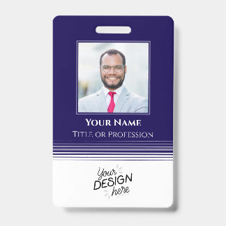 Aangepaste Werknemer, Foto, Naam, Titel, Logo, Bar Badge
