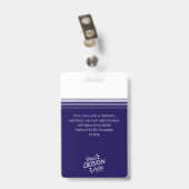 Aangepaste Werknemer, Foto, Naam, Titel, Logo, Bar Badge (Achterkant met clip)