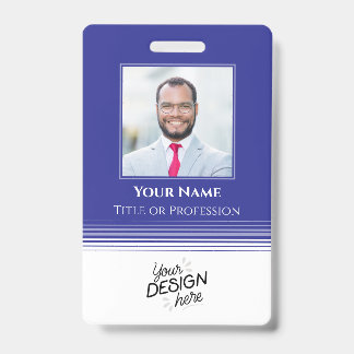 Aangepaste Werknemer, Foto, Naam, Titel, Logo, Bar Badge