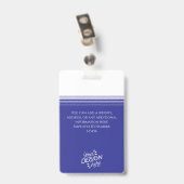 Aangepaste Werknemer, Foto, Naam, Titel, Logo, Bar Badge (Achterkant met clip)