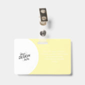 Aangepaste werknemer, foto, naam, titel, logo, bar badge (Achterkant met clip)