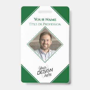 Aangepaste Werknemer, Foto, Naam, Titel, Logo, Bar Badge