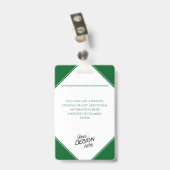 Aangepaste Werknemer, Foto, Naam, Titel, Logo, Bar Badge (Achterkant met clip)