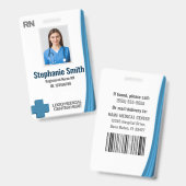 Aangepaste werknemer Foto RN's Verpleegnummer ID-b Badge (Front & Back)
