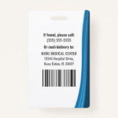 Aangepaste werknemer Foto RN's Verpleegnummer ID-b Badge (Achterkant)