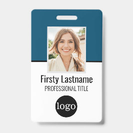 Aangepaste Werknemer - Foto, Streepjescode, Logo,  Badge