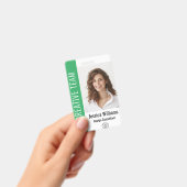 Aangepaste werknemer Grote Foto, BarCode, Logo, Na Badge (Handheld)