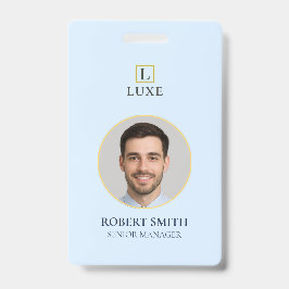 Aangepaste werknemer ID-badge met foto en barcode Badge