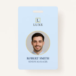 Aangepaste werknemer ID-badge met foto en barcode Badge