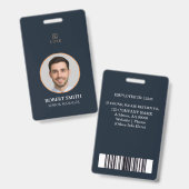 Aangepaste werknemer ID-badge met foto en barcode Badge (Voor- en achterkant)