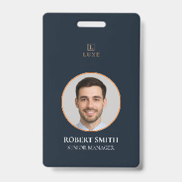 Aangepaste werknemer ID-badge met foto en barcode Badge