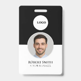 Aangepaste werknemer ID-badge met foto en barcode Badge