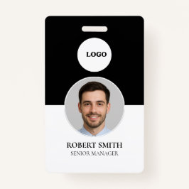 Aangepaste werknemer ID-badge met foto en barcode Badge