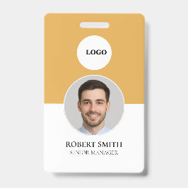 Aangepaste werknemer ID-badge met foto en barcode Badge