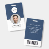 Aangepaste werknemer ID-badge met foto en barcode Badge (Voor- en achterkant)