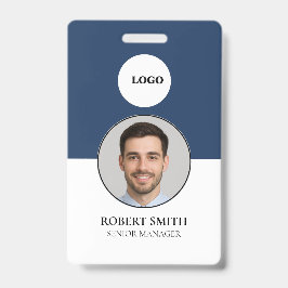 Aangepaste werknemer ID-badge met foto en barcode Badge