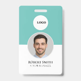 Aangepaste werknemer ID-badge met foto en barcode Badge