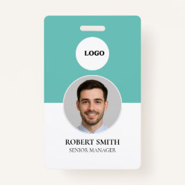 Aangepaste werknemer ID-badge met foto en barcode Badge