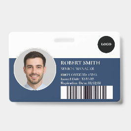Aangepaste werknemer ID-badge met foto en barcode Badge