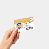 Aangepaste werknemer ID-badge met foto en barcode Badge (Handheld)
