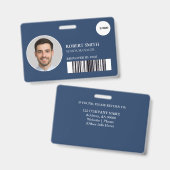 Aangepaste werknemer ID-badge met foto en barcode Badge (Front & Back)