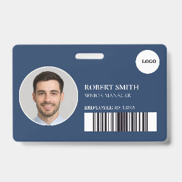 Aangepaste werknemer ID-badge met foto en barcode Badge