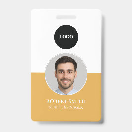 Aangepaste werknemer ID-badge met foto en barcode Badge