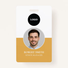 Aangepaste werknemer ID-badge met foto en barcode Badge